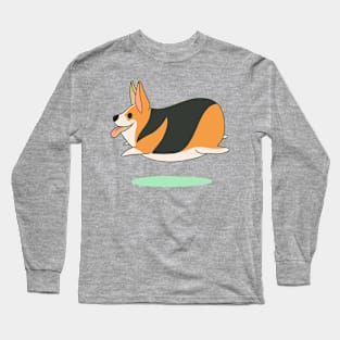 Jumping Corgi Long Sleeve T-Shirt